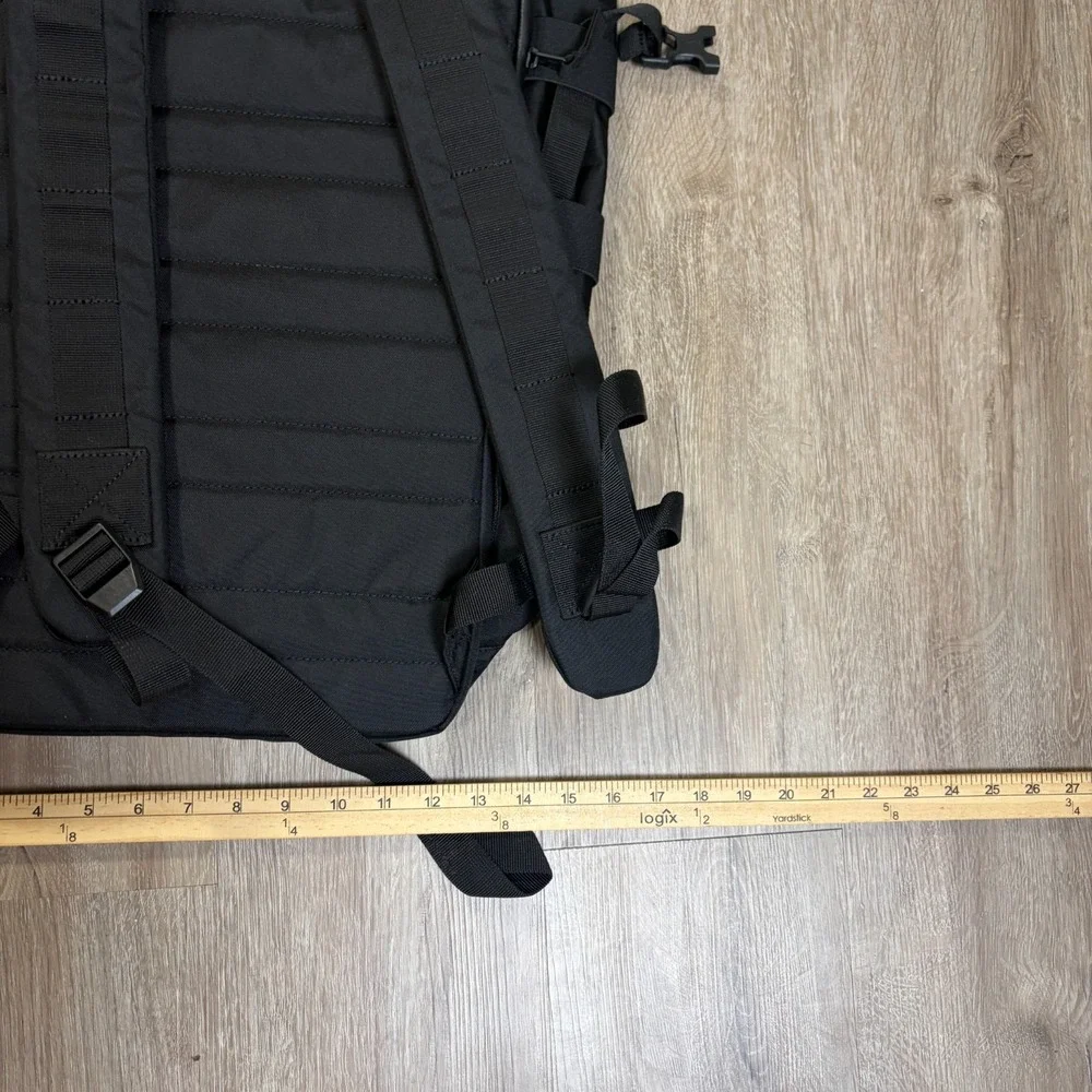 Under Armour Roll Top Backpack Black Pursuit of Victory Straps Tactical